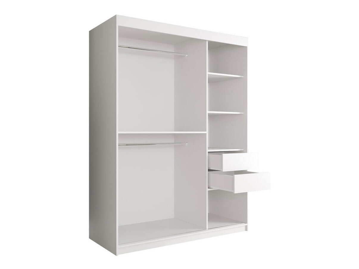 Armadio Hartford 254 (Nero opaco + Marmo nero)