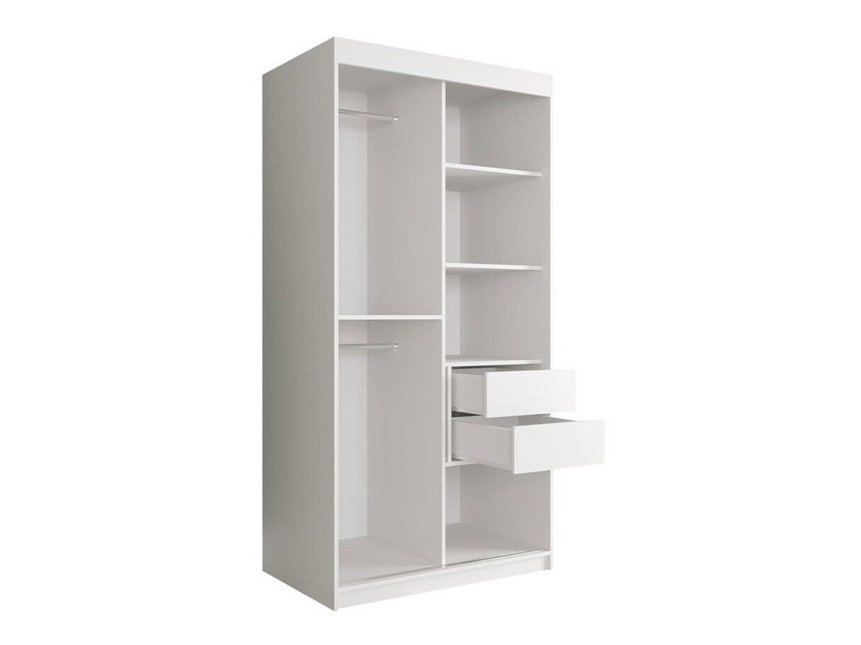 Armadio Hartford 258 (Nero opaco + Marmo nero)