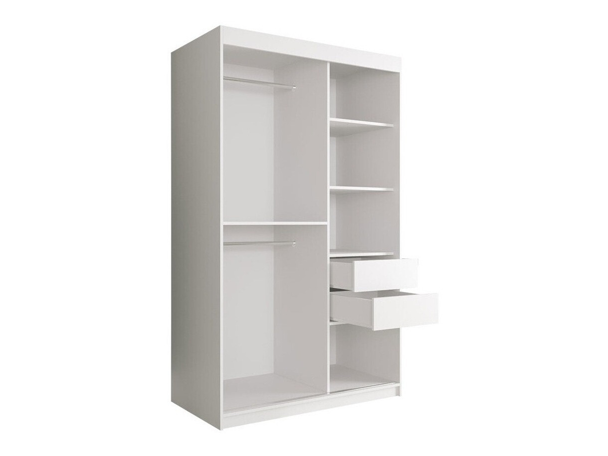 Armadio Hartford 259 (Nero opaco + Marmo nero)