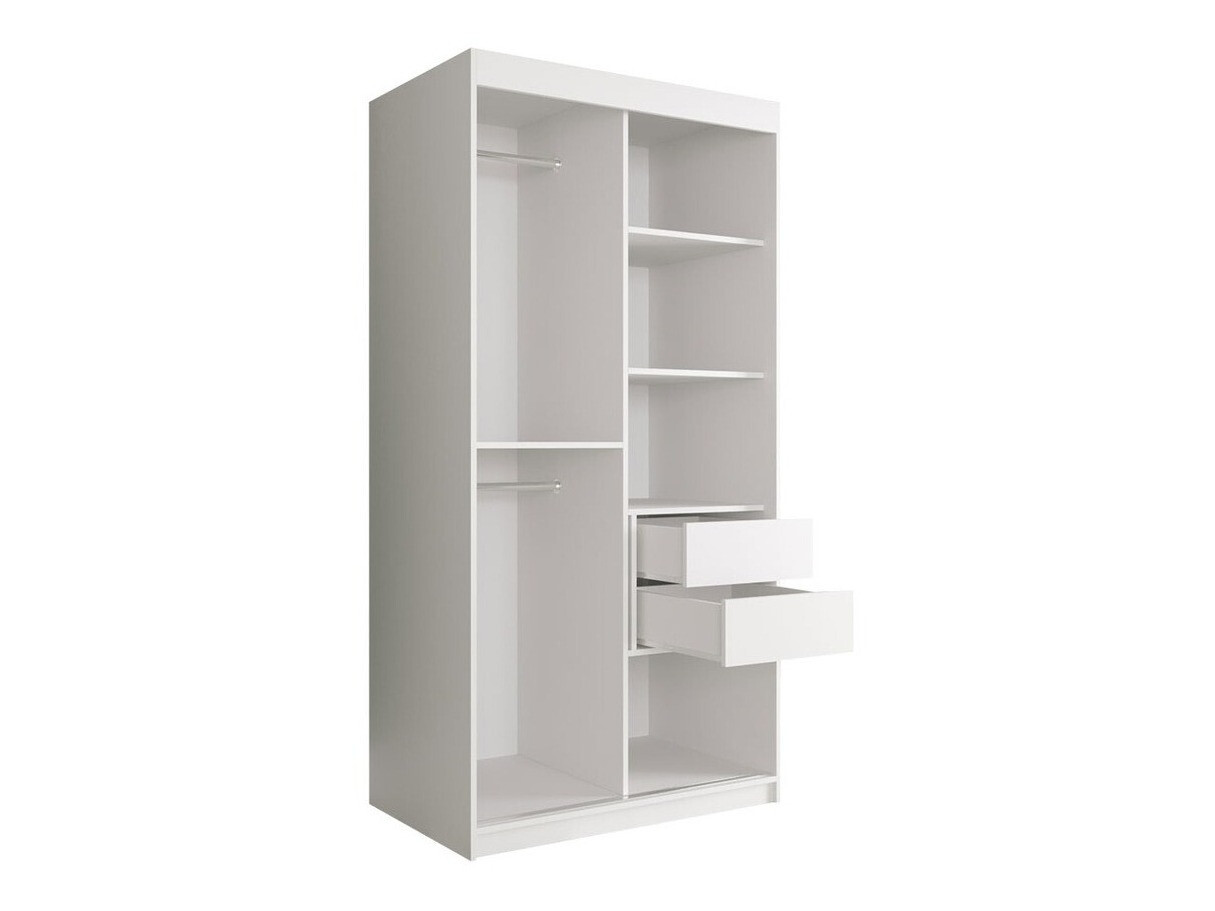 Armadio Hartford 240 (Nero opaco + Marmo nero)