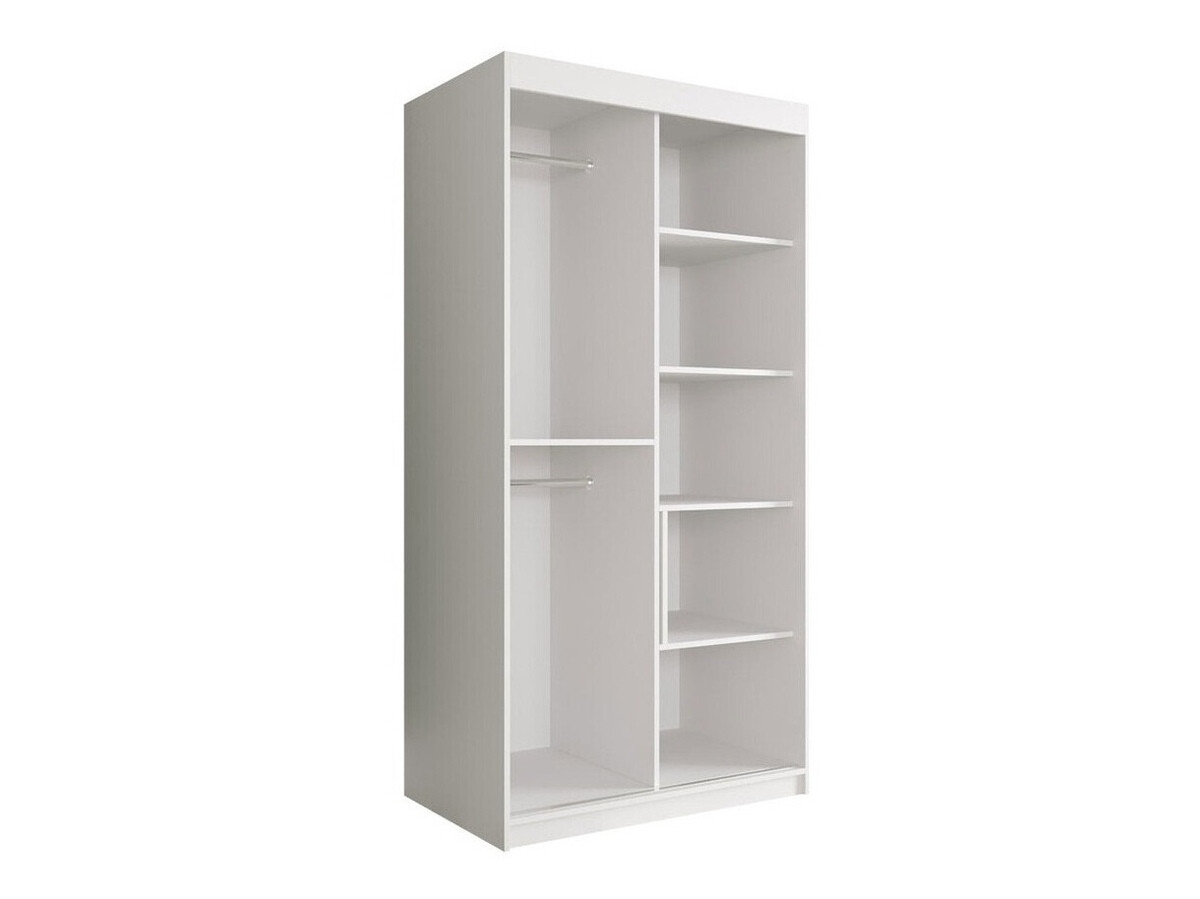 Armadio Hartford 240 (Opaca bianco + Marmo nero)
