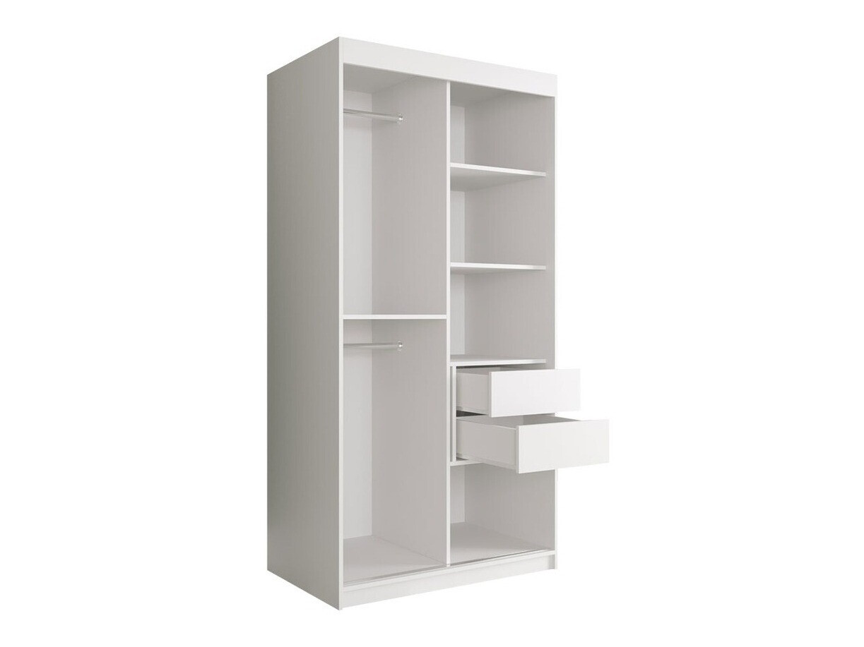 Armadio Hartford 246 (Nero opaco + Marmo nero)