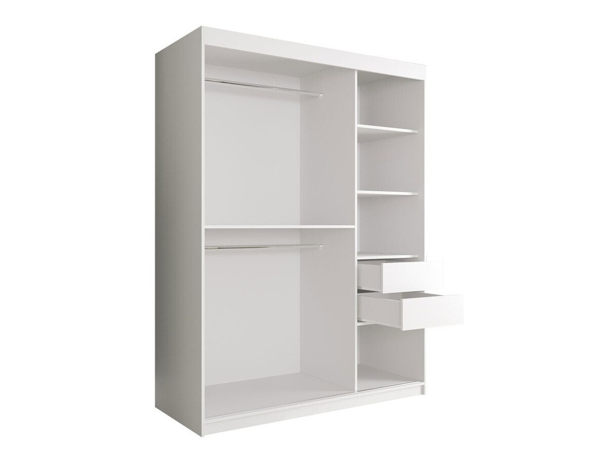 Armadio Hartford 242 (Nero opaco + Marmo nero)