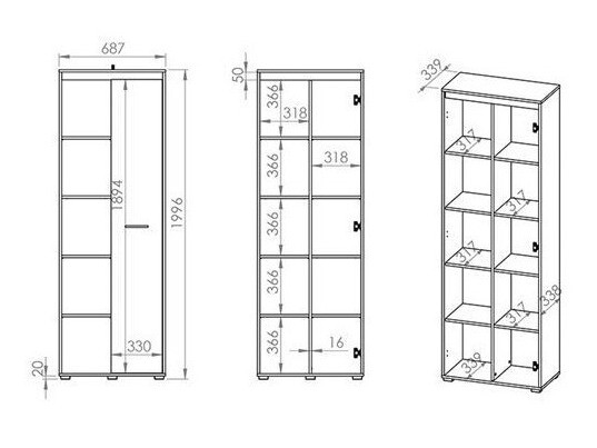 Parete attrezzata Calvere 113
