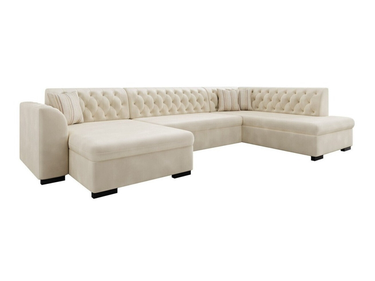 Divano angolare Comfivo 269 (Magic velluto liscio 2250 + Senegal 825)