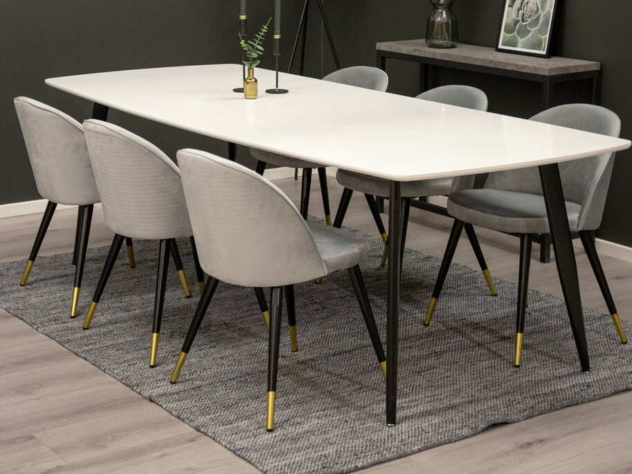 Tavolo Dallas 131 (Bianco + Nero)