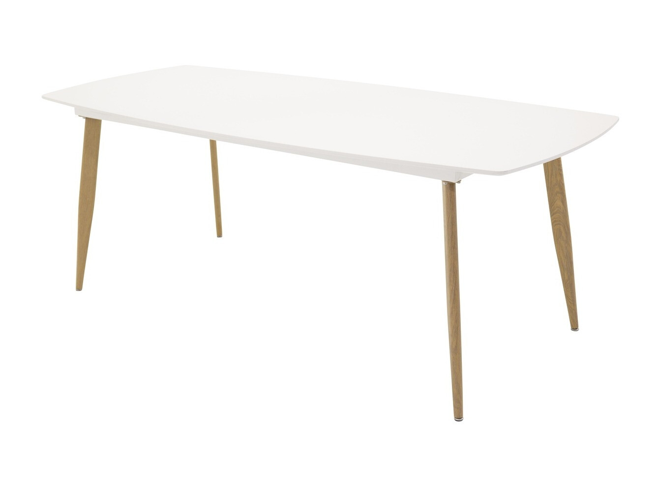Tavolo Dallas 131 (Bianco + quercia)