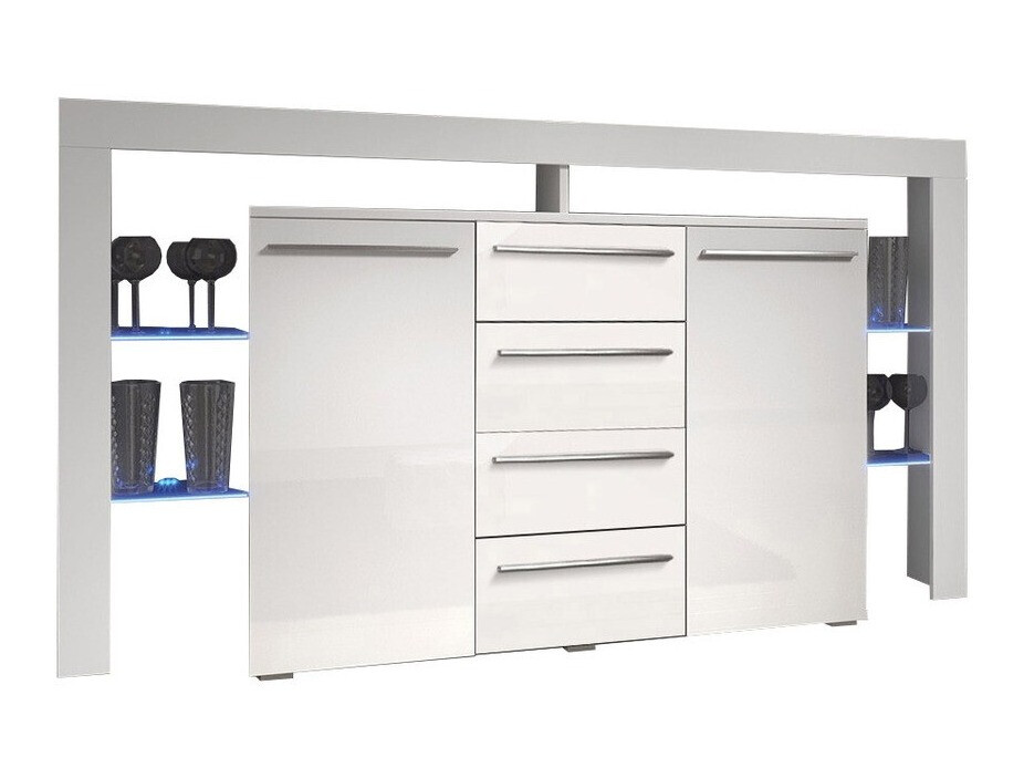 Cassettiera Aestas (Bianco + Bianco lucido)