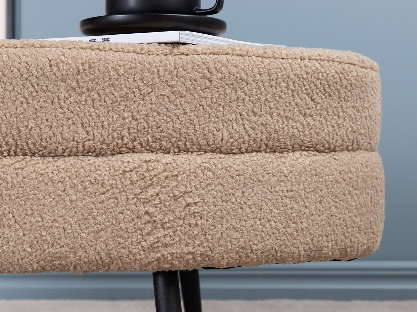 Panca imbottita Dallas 2920 (Beige + Nero)