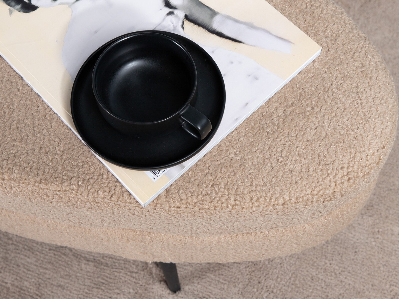 Panca imbottita Dallas 2920 (Beige + Nero)