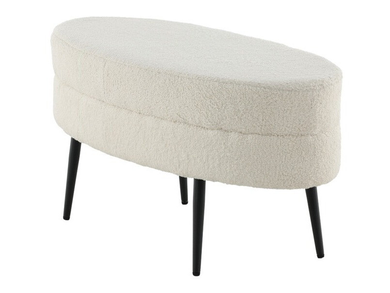Panca imbottita Dallas 2920 (Bianco + Nero)