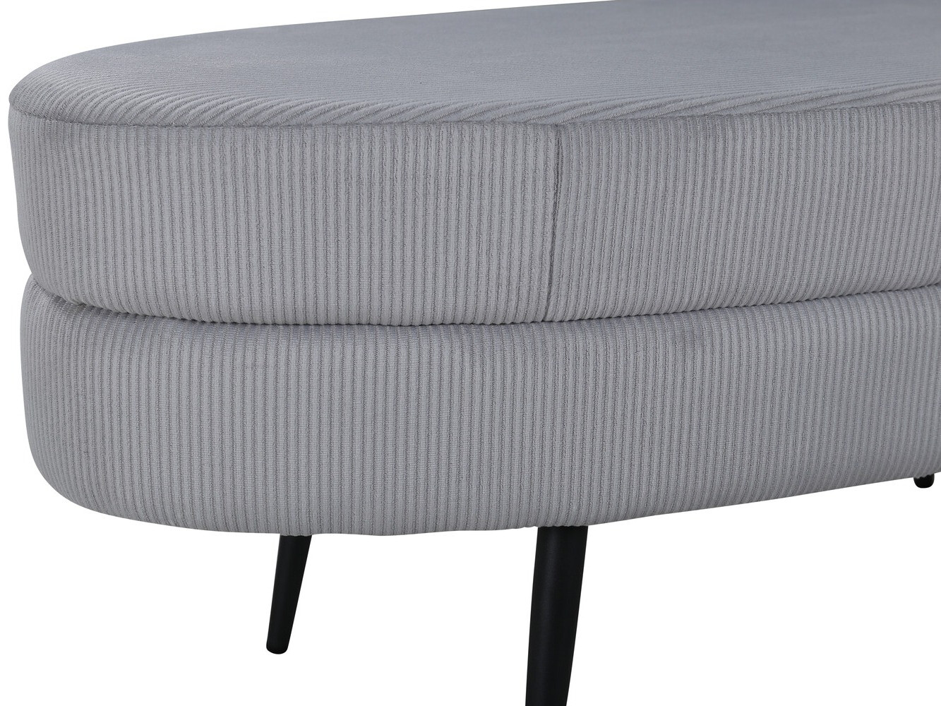 Panca imbottita Dallas 2920 (Grigio + Nero)
