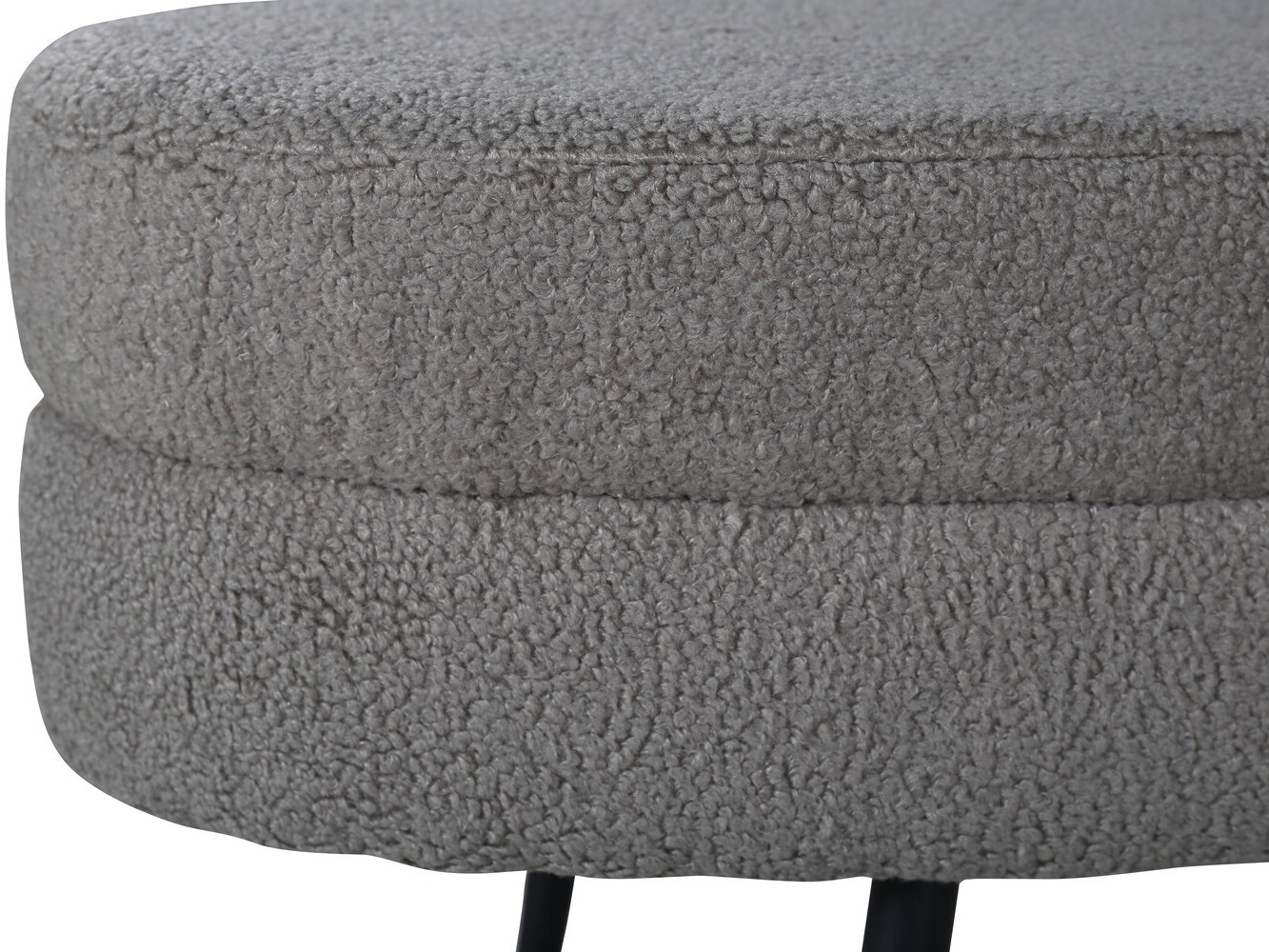 Panca imbottita Dallas 2920 (Grigio scuro + Nero)