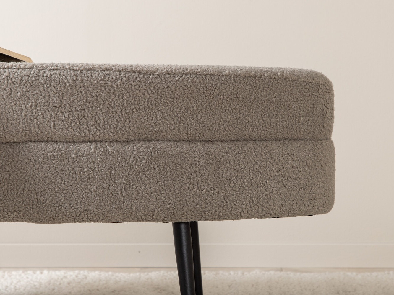 Panca imbottita Dallas 2920 (Grigio scuro + Nero)