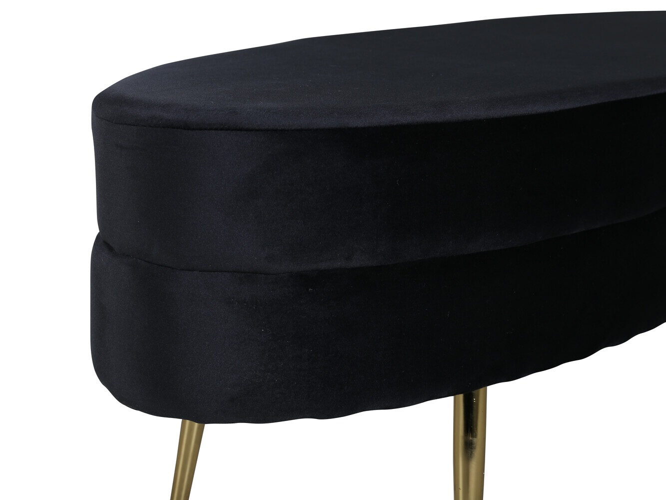 Panca imbottita Dallas 2920 (Nero + Ottone)