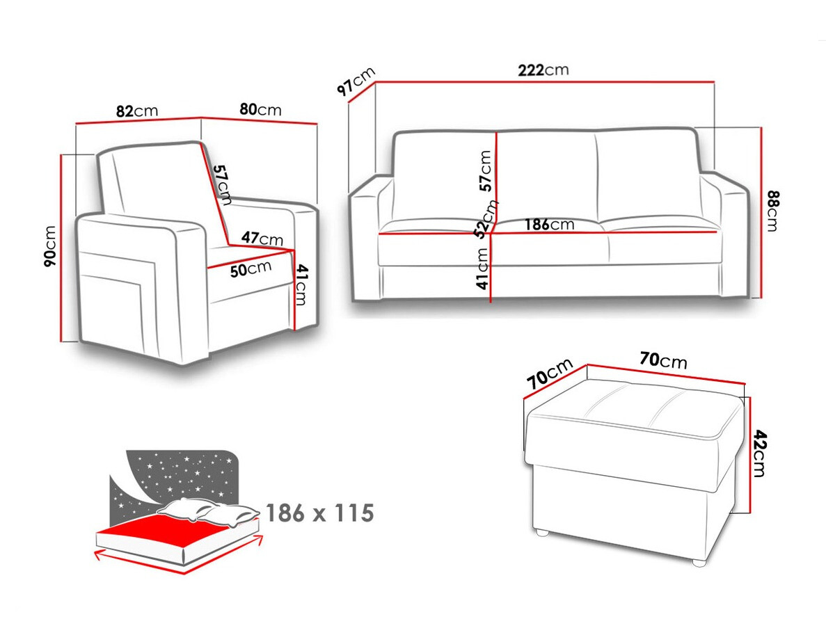 Set mobili imbottiti Donum