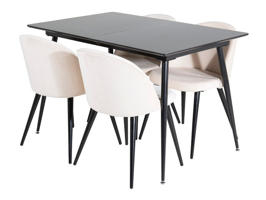 Set sala da pranzo Dallas 1521 (Beige + Nero)