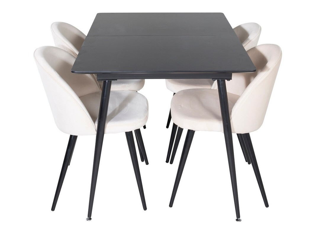 Set sala da pranzo Dallas 1521 (Beige + Nero)