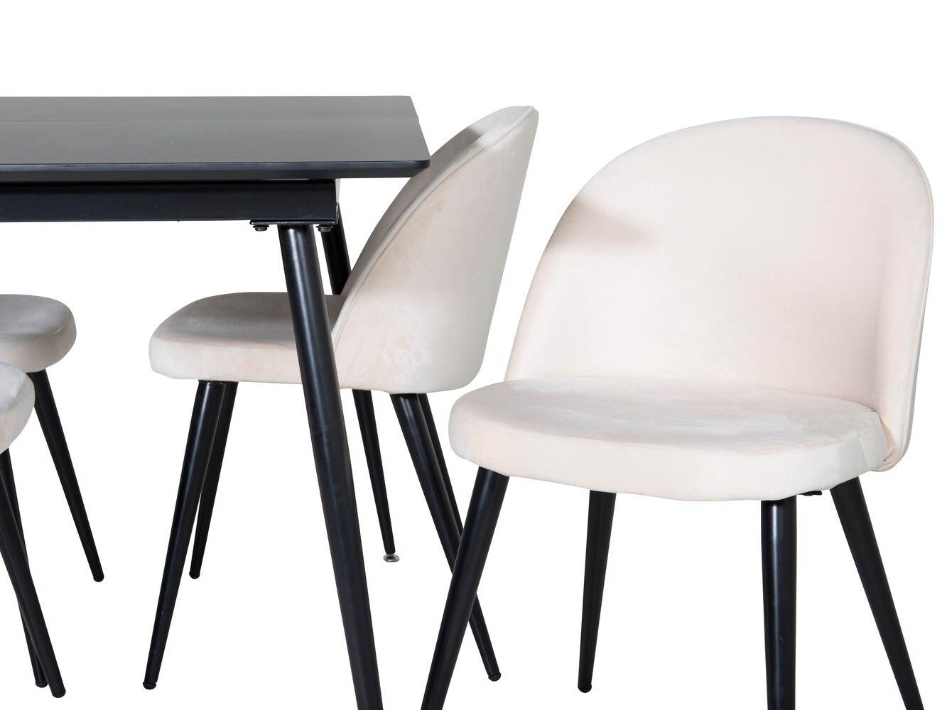 Set sala da pranzo Dallas 1521 (Beige + Nero)