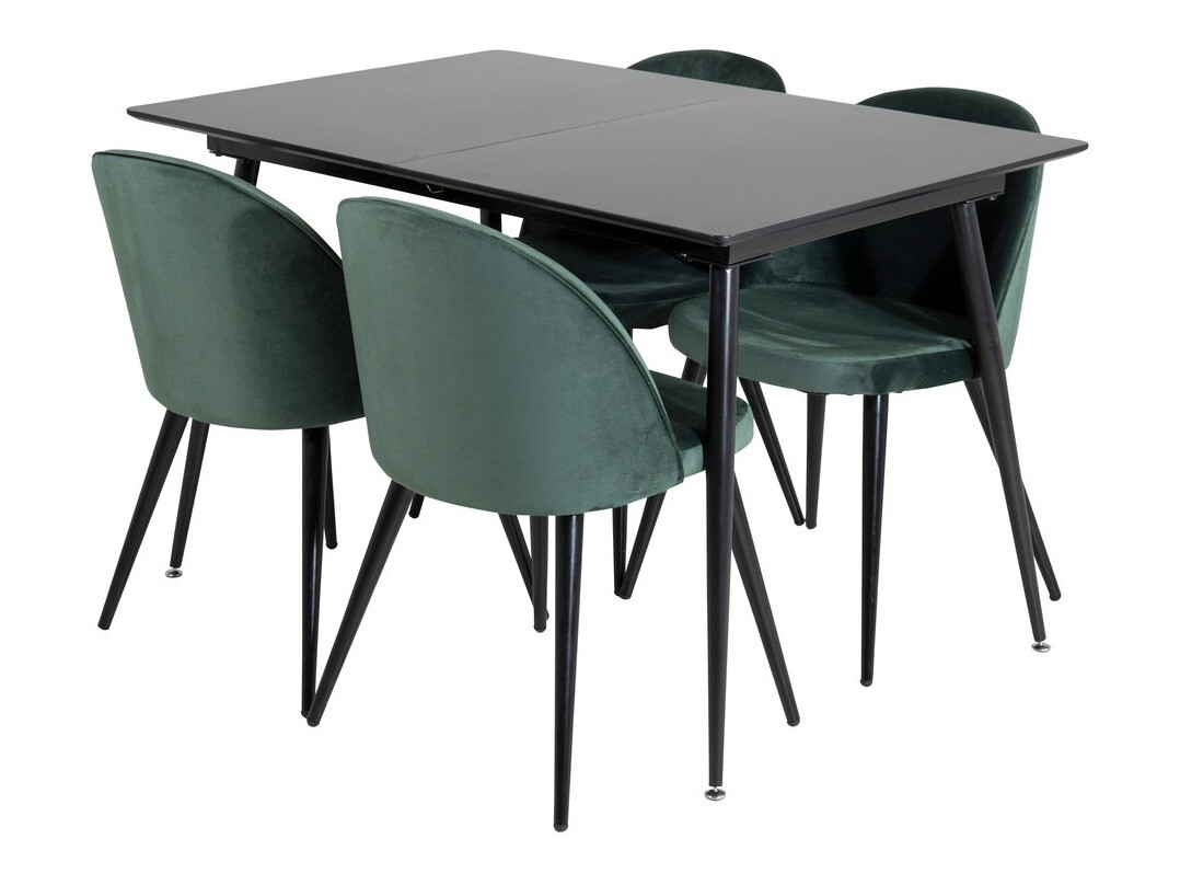 Set sala da pranzo Dallas 1521 (Verde + Nero)