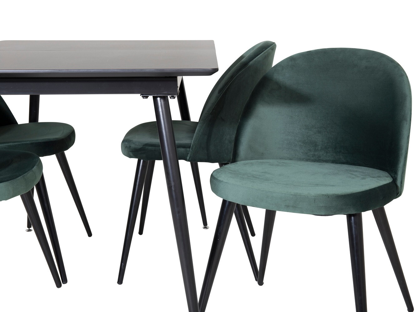 Set sala da pranzo Dallas 1521 (Verde + Nero)