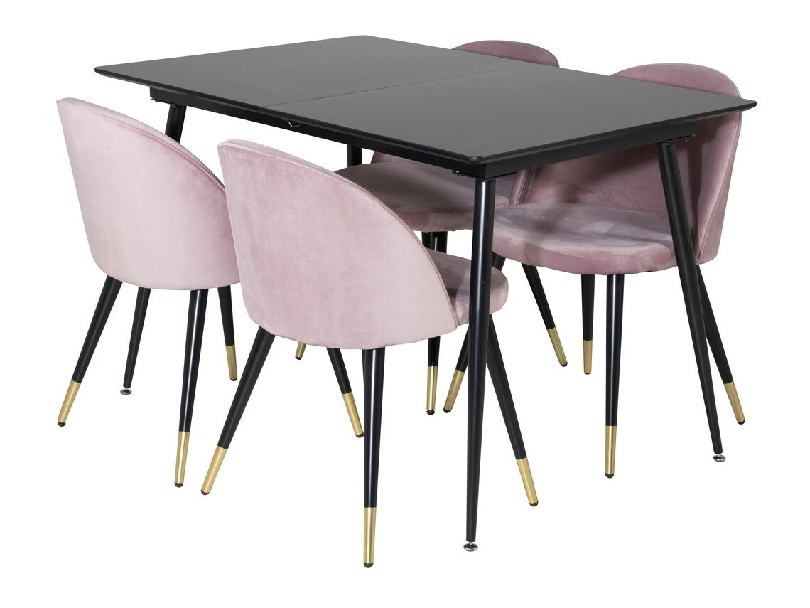 Set sala da pranzo Dallas 1526 (Fucsia + Nero)