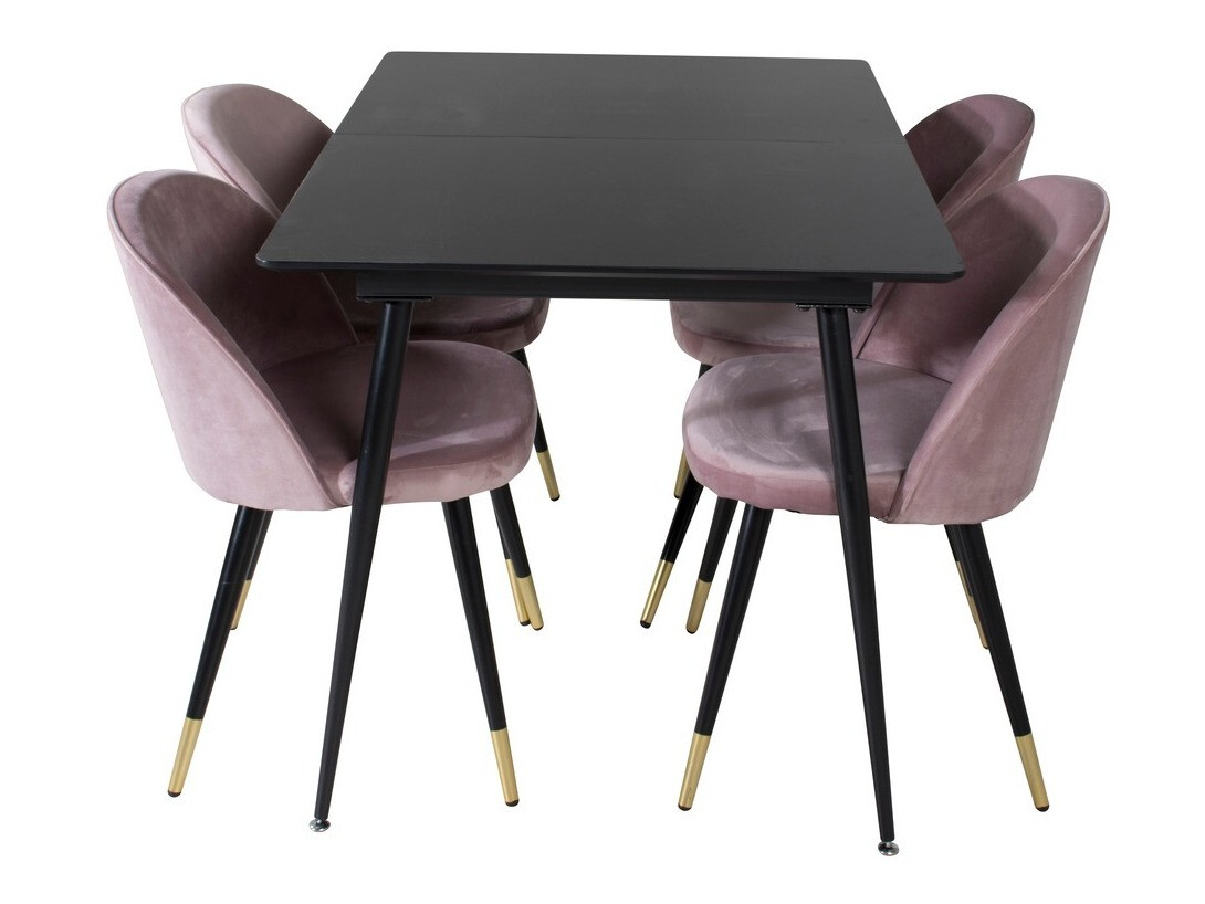 Set sala da pranzo Dallas 1526 (Fucsia + Nero)