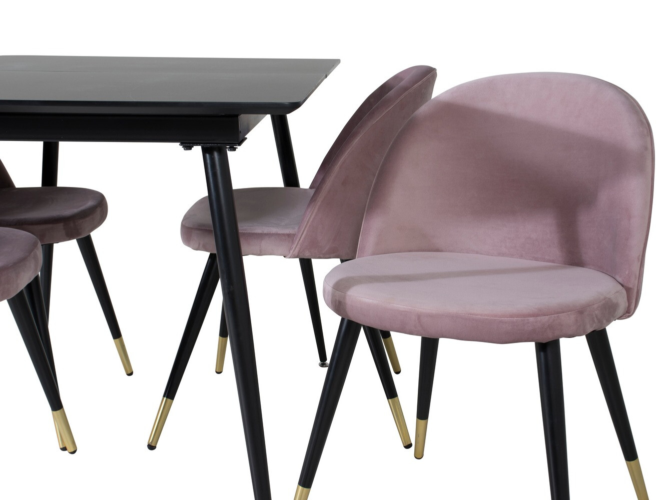Set sala da pranzo Dallas 1526 (Fucsia + Nero)
