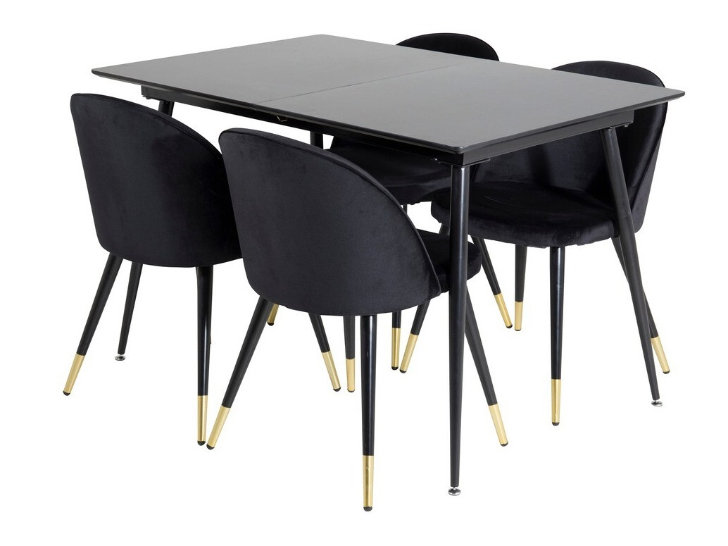 Set sala da pranzo Dallas 1526 (Nero)