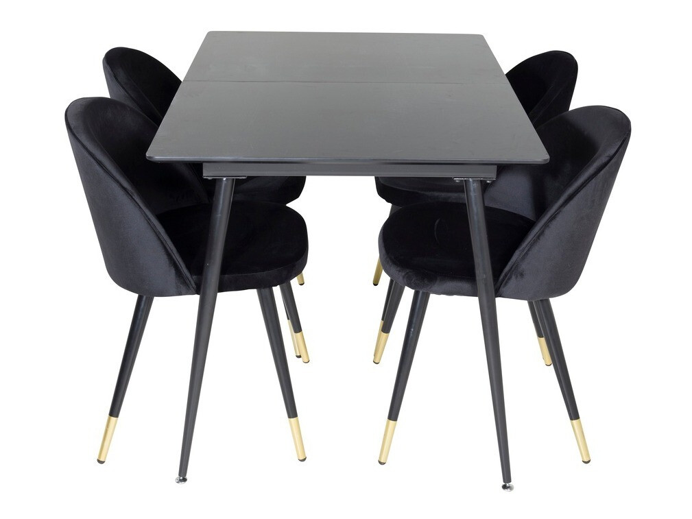Set sala da pranzo Dallas 1526 (Nero)