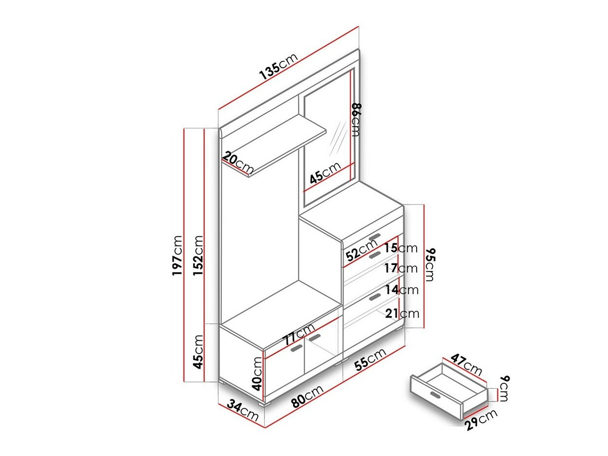 Set arredo da corridoio Solacar