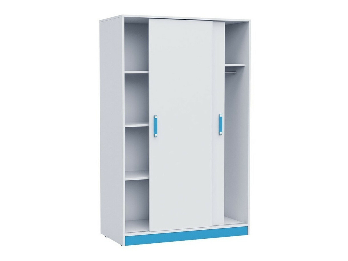 Armadio Lorlare 115 (Bianco + Grigio)