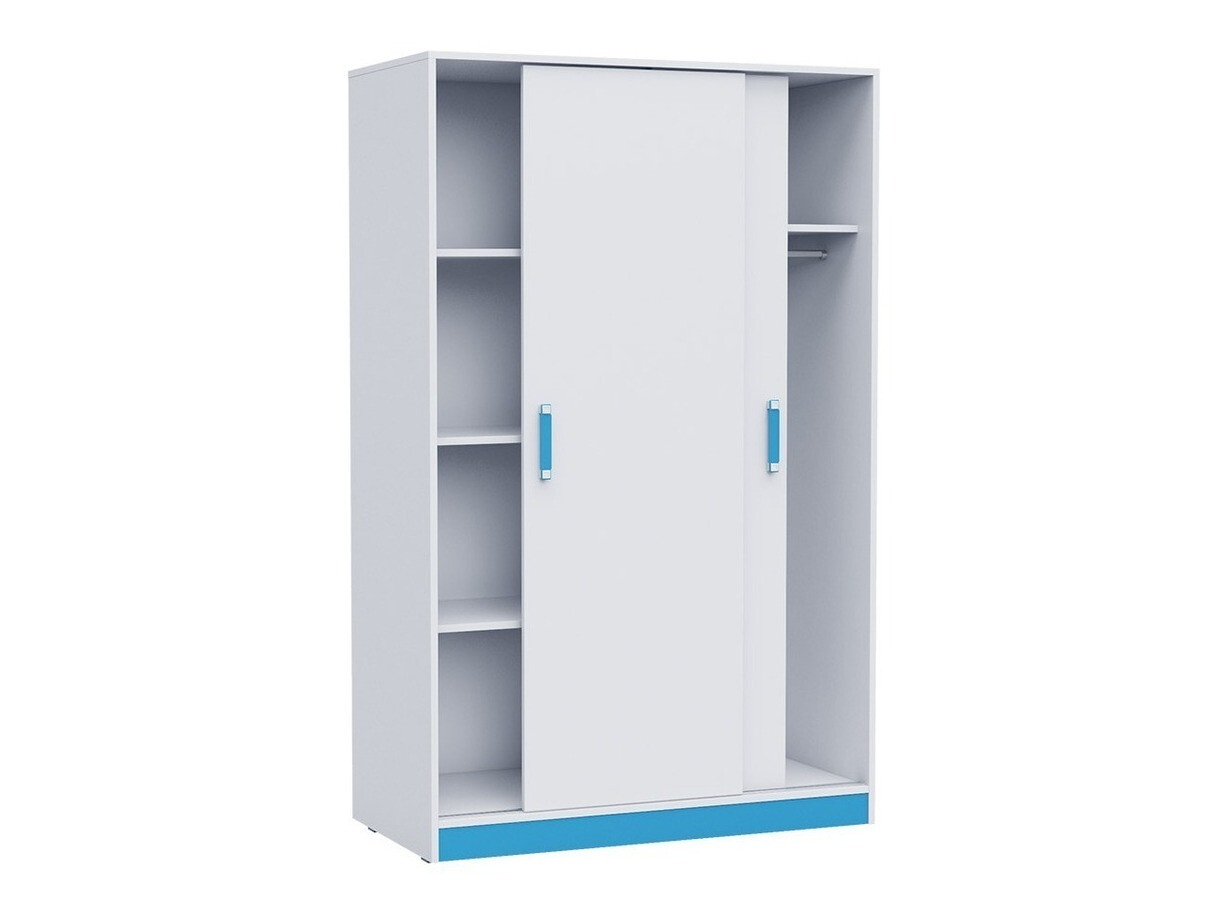 Armadio Lorlare 115 (Bianco + Turchese)