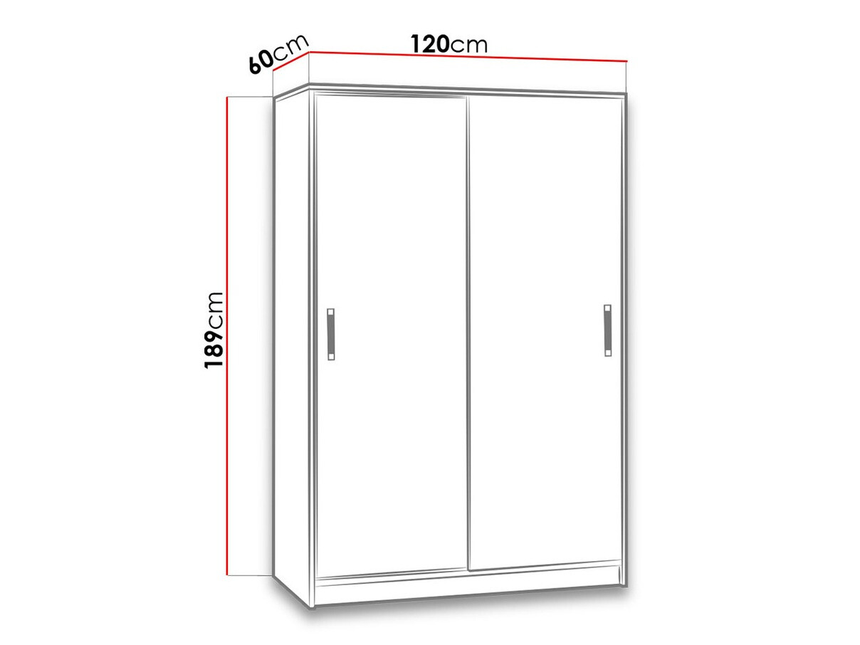Armadio Lorlare 115 (Bianco + Turchese)