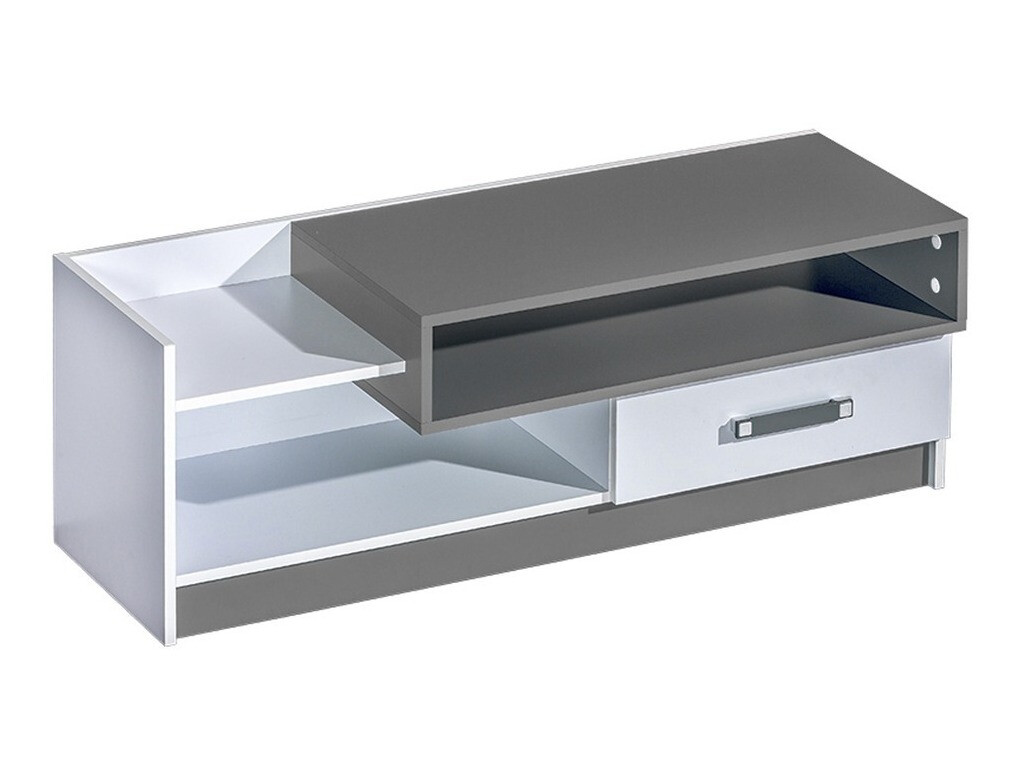 Mobile porta TV Lorlare 111 (Bianco + Grigio)