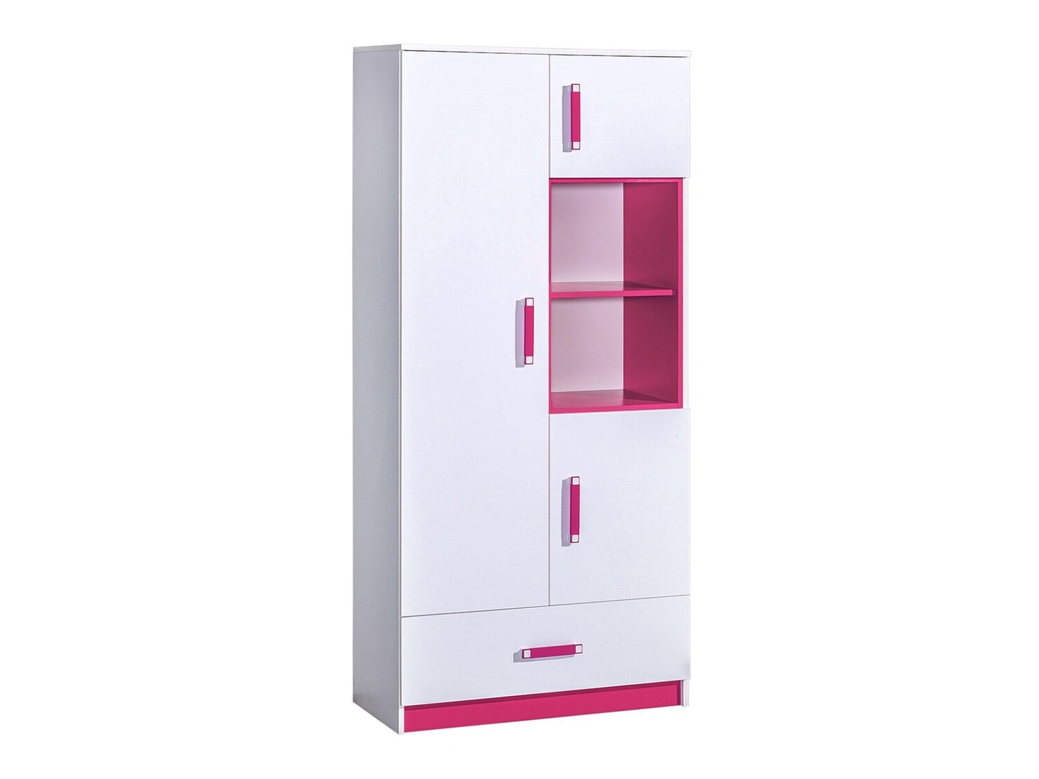 Scaffale Lorlare 113 (Bianco + Fucsia)