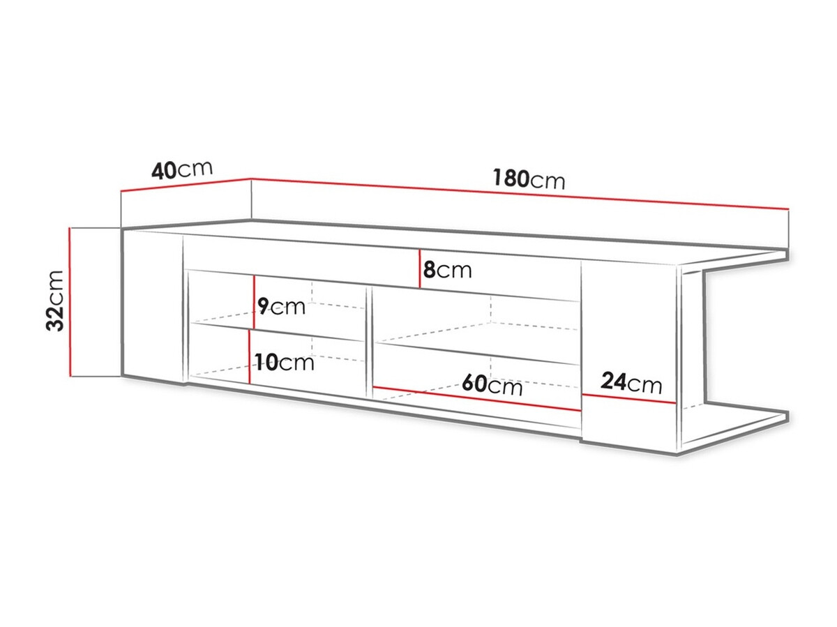 Mobile porta TV Ver I (Quercia di Wotan)