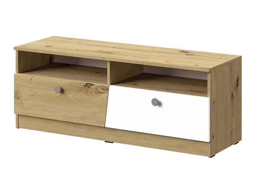 Mobile porta TV Almira 107 (Rovere Artisan + Bianco + Grigio)