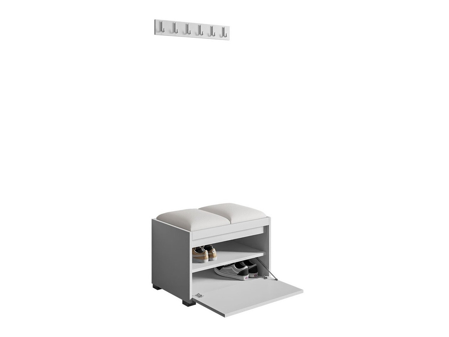 Set arredo da corridoio Comfivo Pinus VI (Bianco + Soft 017)
