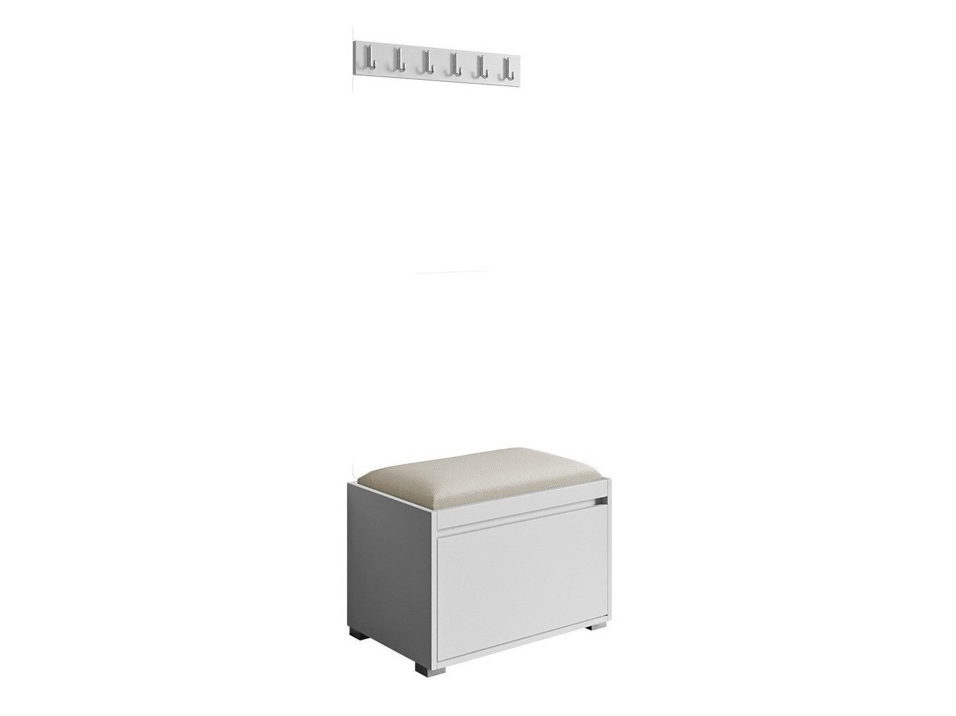 Set arredo da corridoio Comfivo Pinus VIII (Bianco + Manila 02)