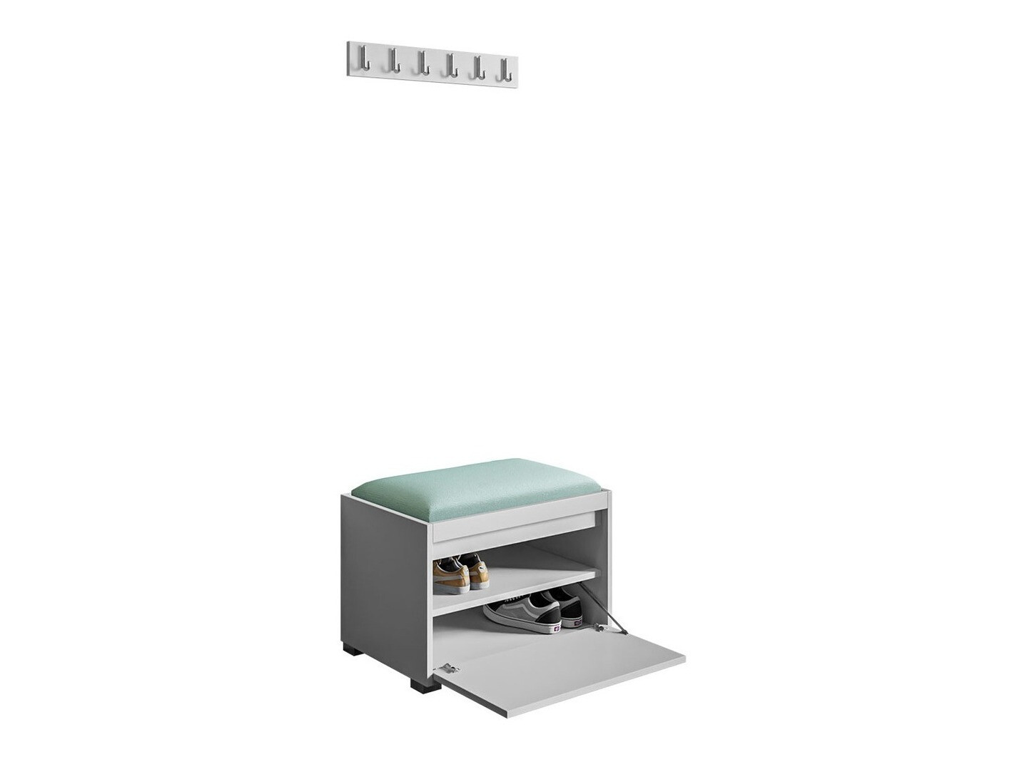 Set arredo da corridoio Comfivo Pinus VIII (Bianco + Manila 11)