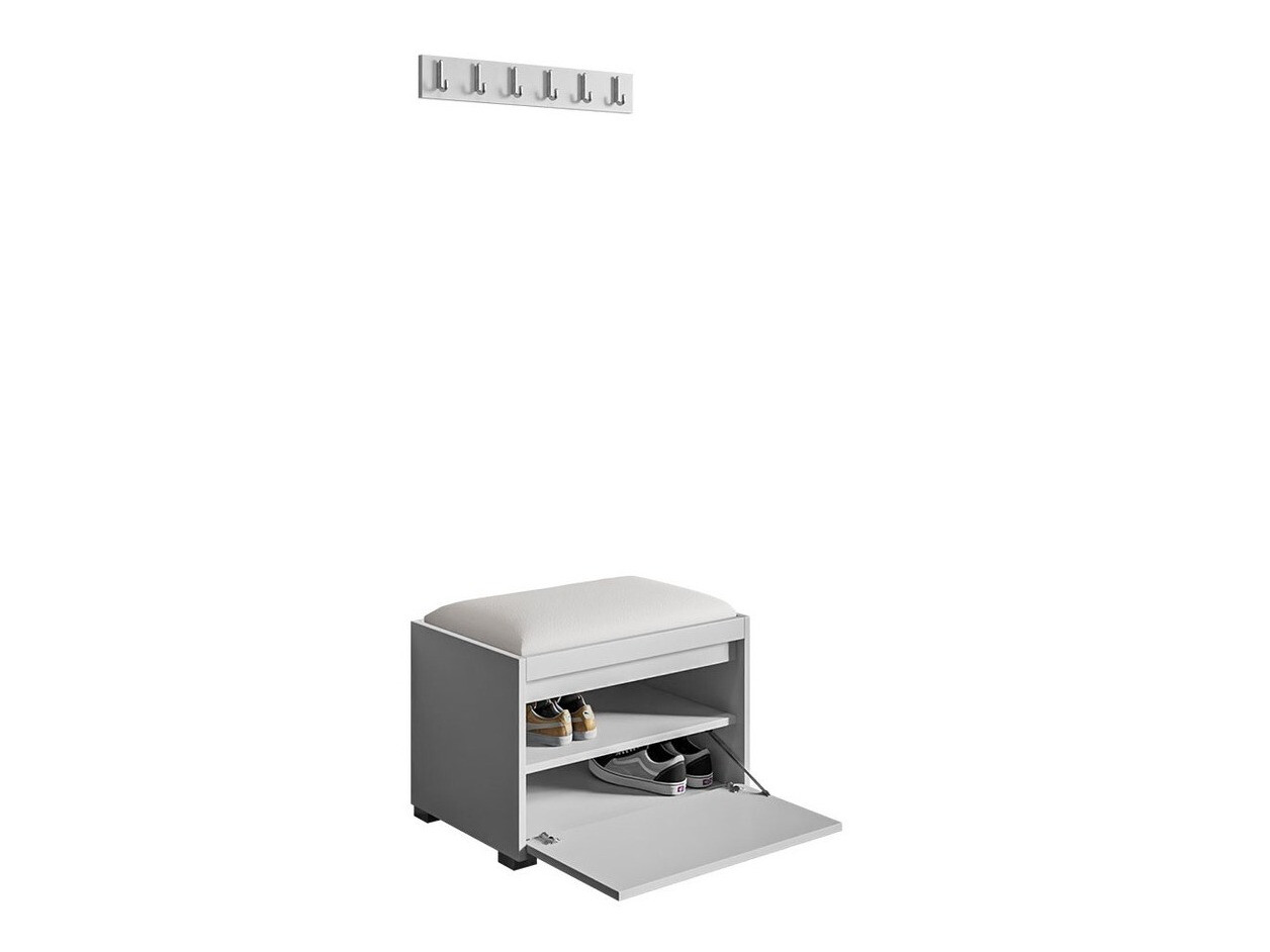 Set arredo da corridoio Comfivo Pinus VIII (Bianco + Soft 017)