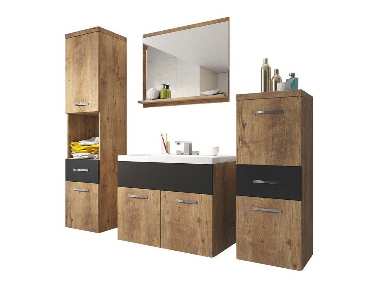 Set bagno Sarasota 109 (Noce + Grafite)