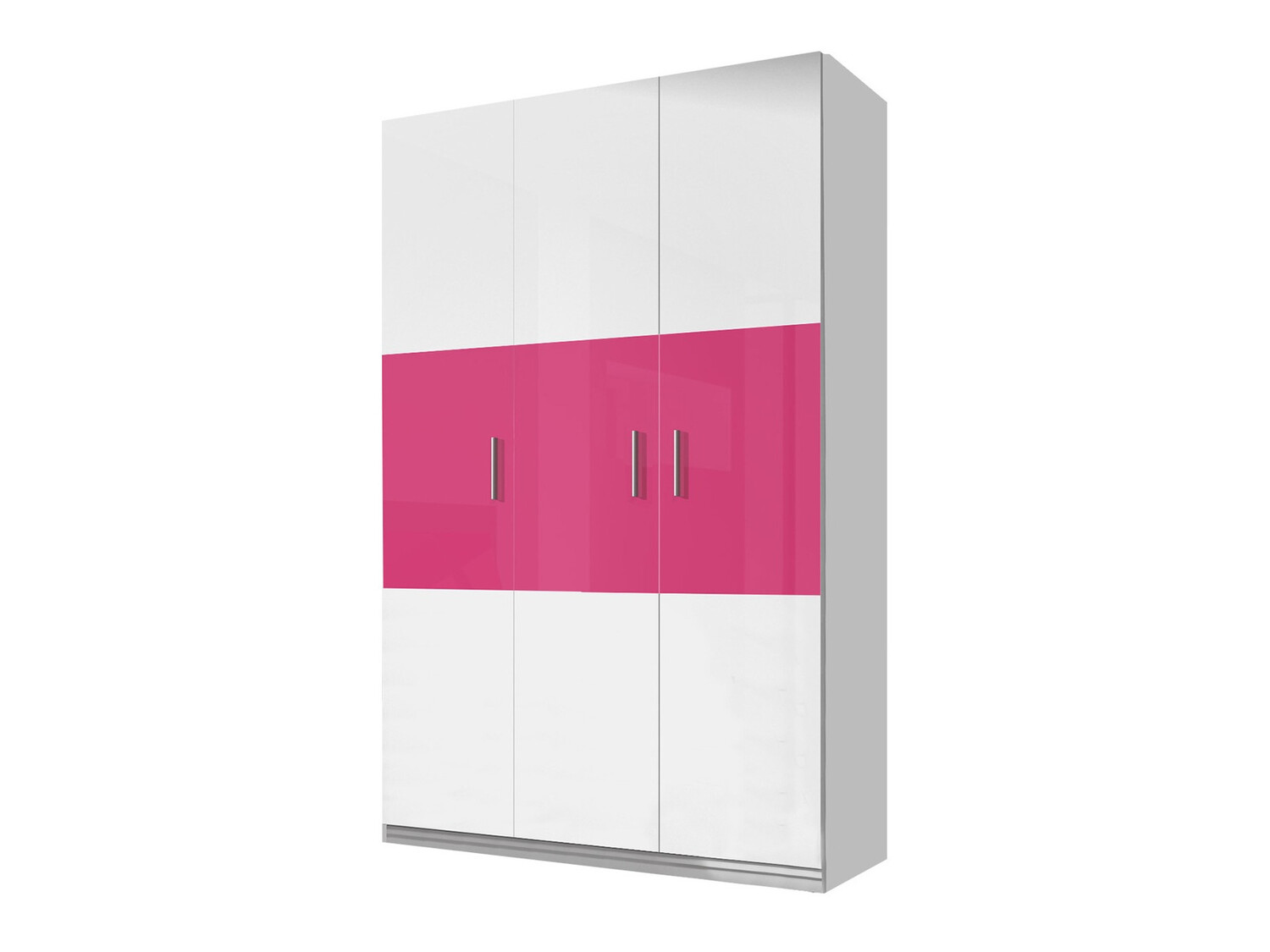 Set Camerette per bambini Campus (Bianco lucido + Rosa lucido)