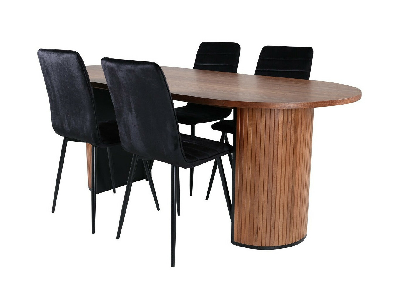 Set sala da pranzo Dallas 2758 (Nero)
