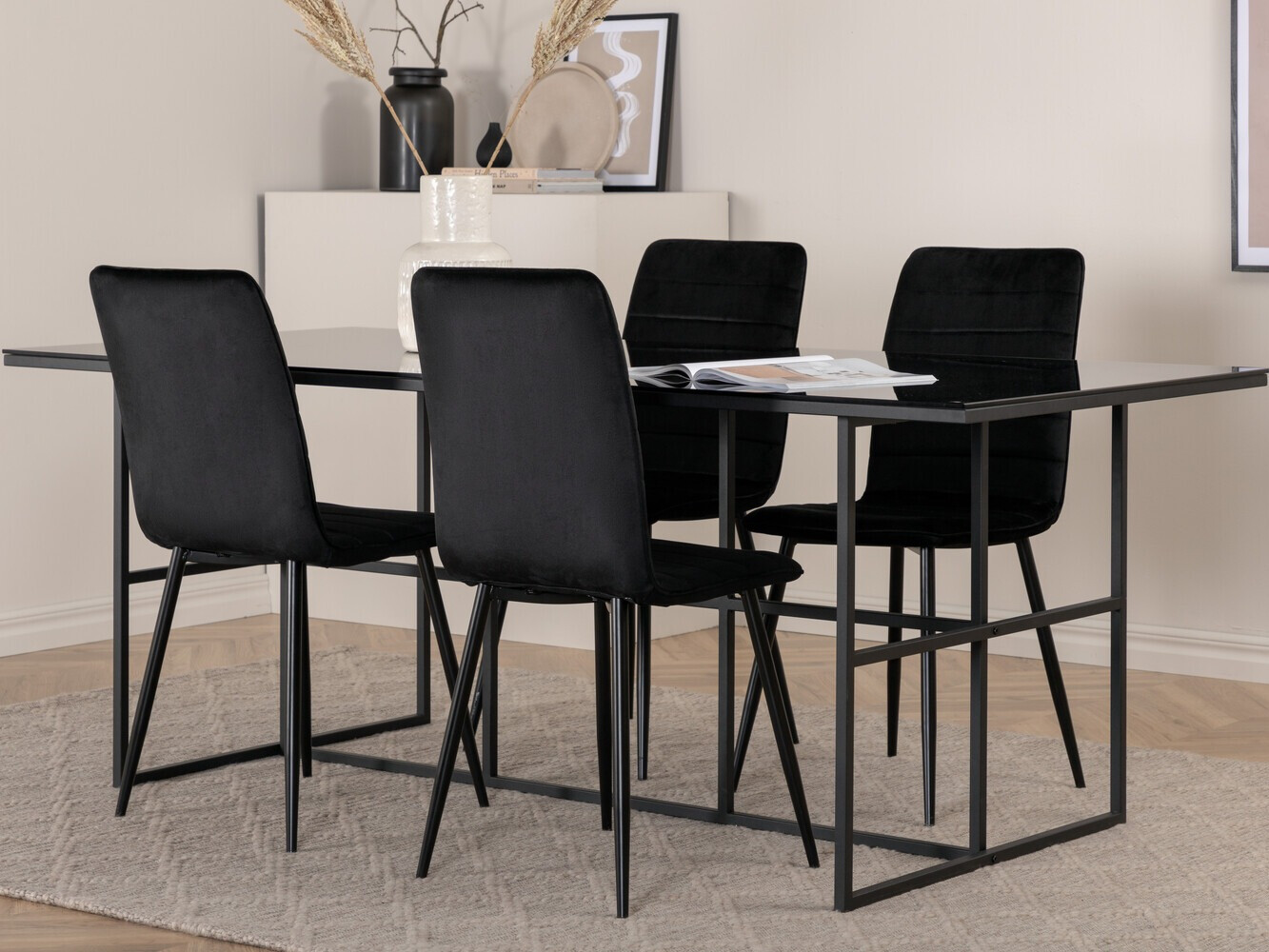 Set sala da pranzo Dallas 2642 (Nero)