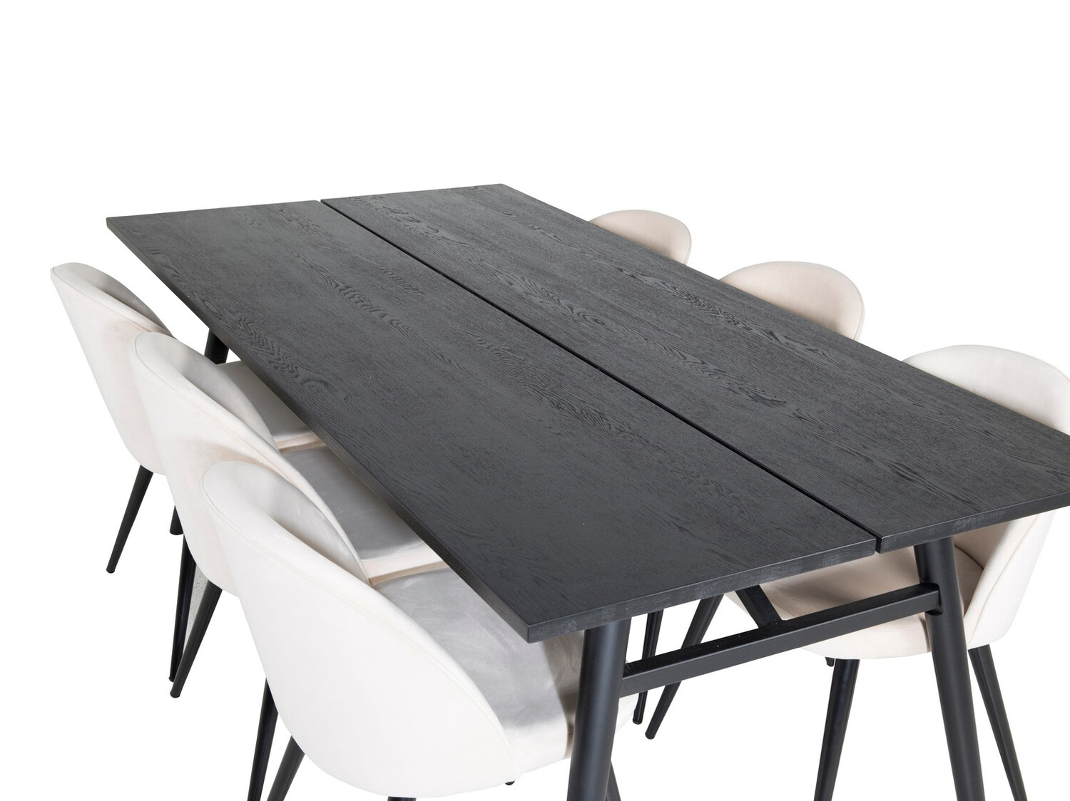 Set sala da pranzo Dallas 1676 (Beige + Nero)