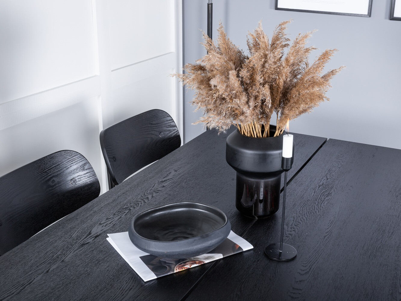 Set sala da pranzo Dallas 1785 (Nero)