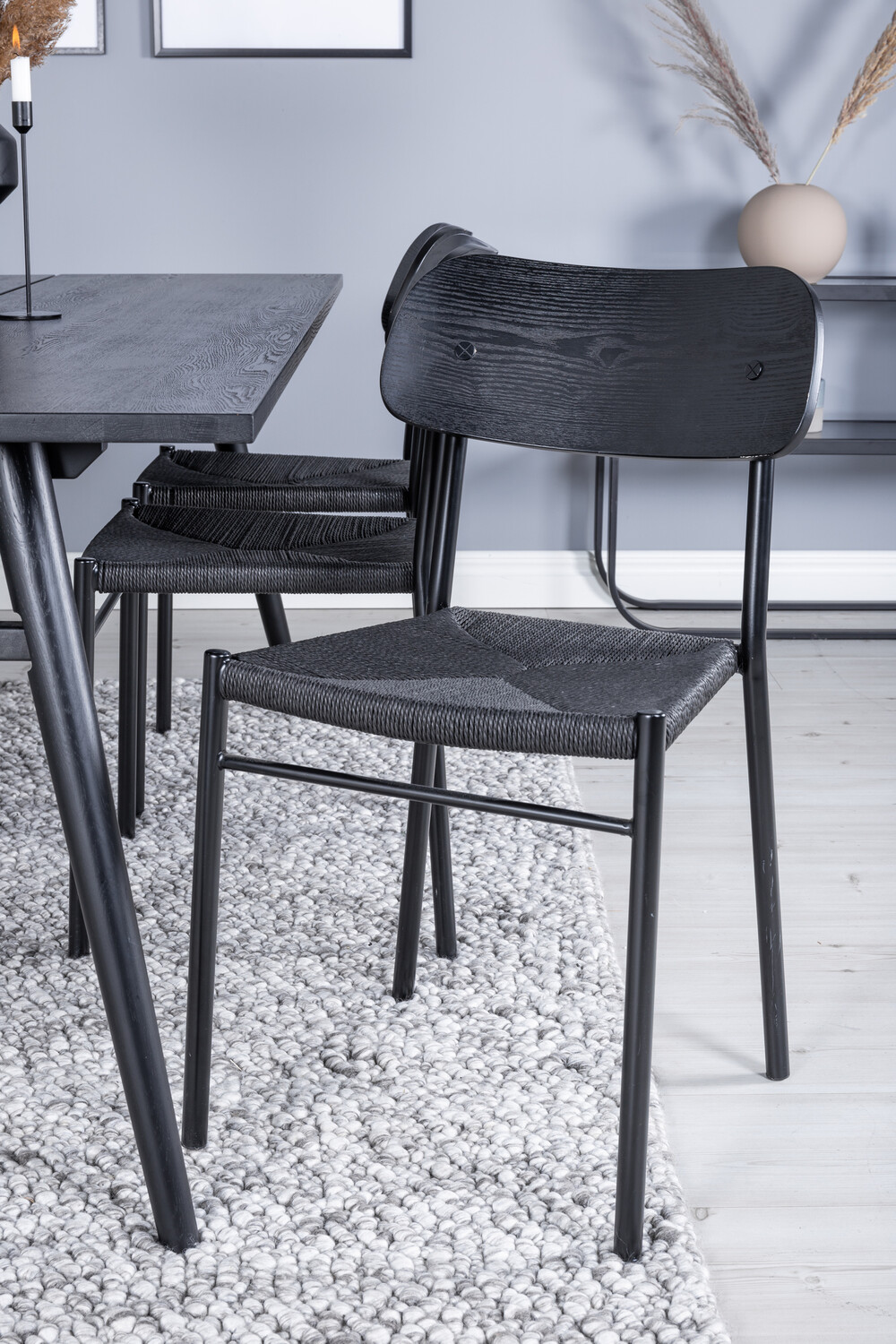 Set sala da pranzo Dallas 1785 (Nero)