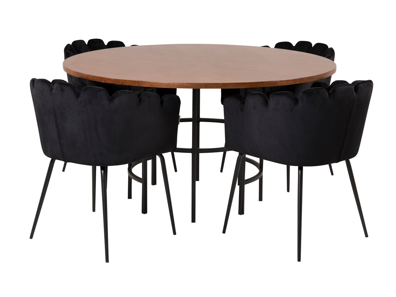 Set sala da pranzo Dallas 310 (Nero)